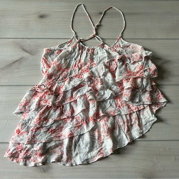 Free People Flutter Asymmetrical Floral Tank Top - Picture 4 of 7